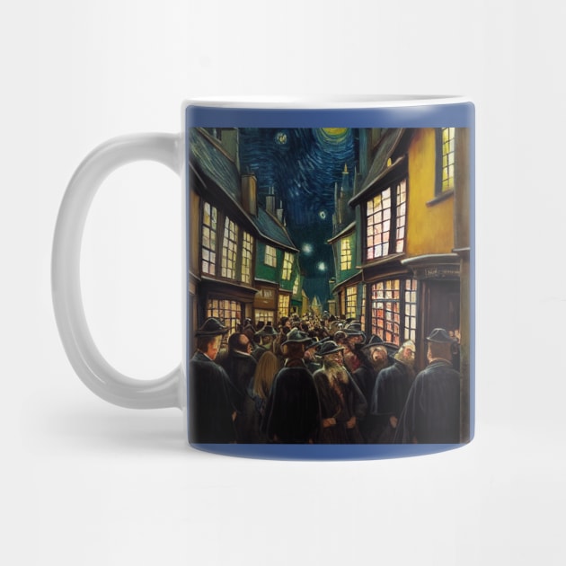 Starry Night in Diagon Alley by Grassroots Green